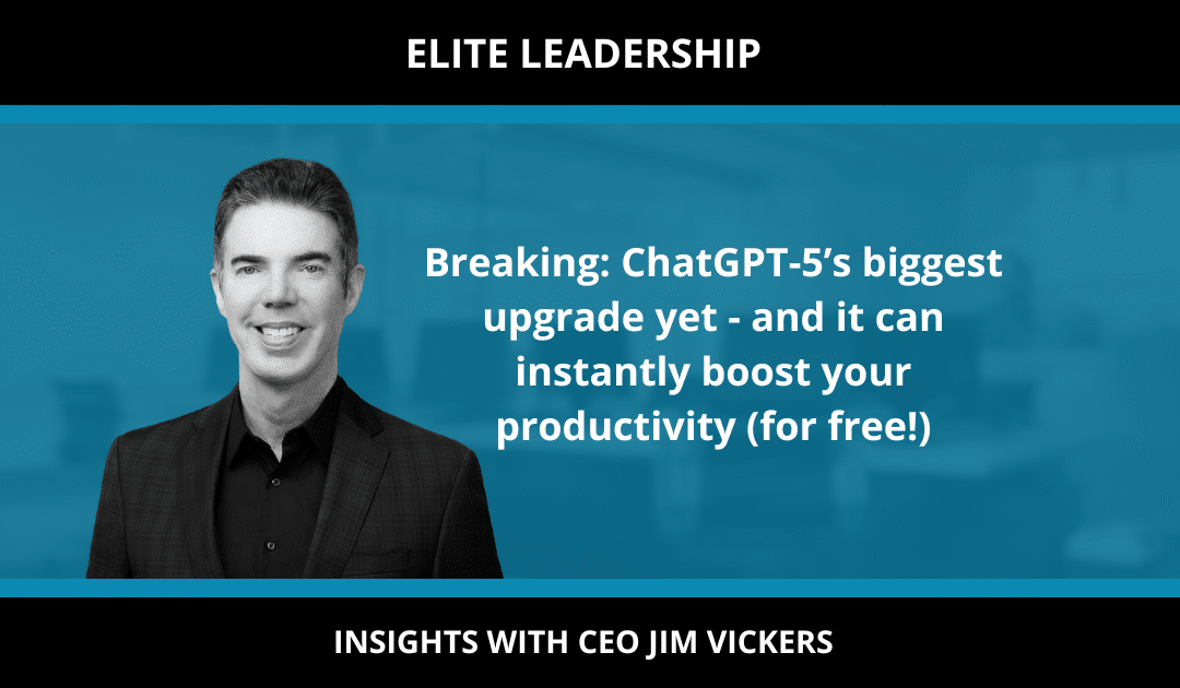 Breaking: ChatGPT-5’s biggest upgrade yet – and it can instantly boost your productivity (for free!)