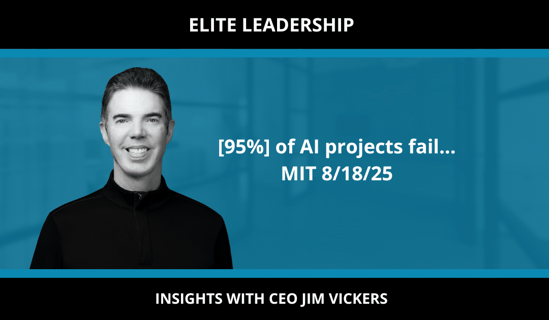 [95%] of AI projects fail… MIT 8/18/25