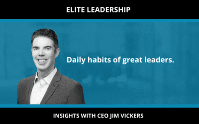 Daily habits of great leaders.