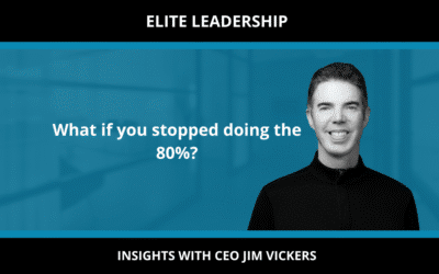 What if you stopped doing the 80%?