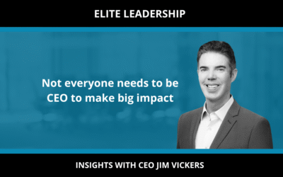 Not everyone needs to be CEO to make big impact.