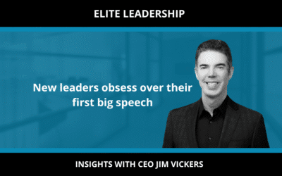 New leaders obsess over their first big speech